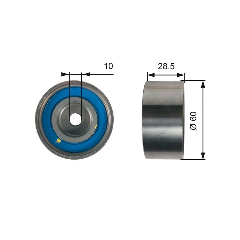 Deflection Pulley/Guide Pulley, timing belt GATES T42226