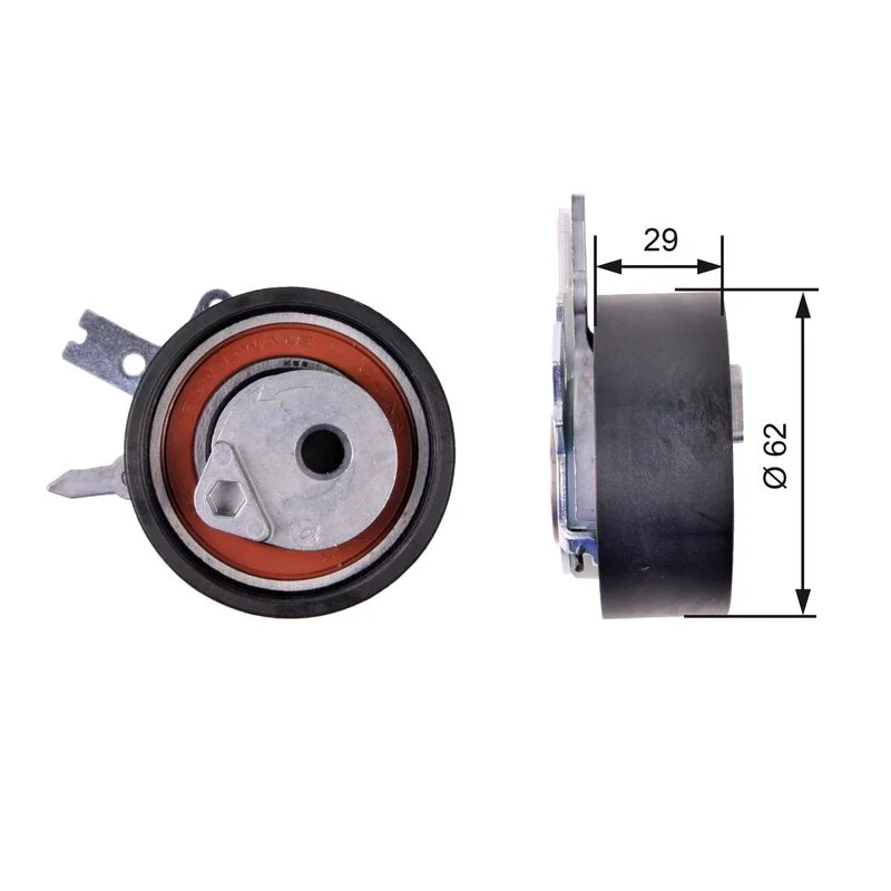 Tensioner Pulley, timing belt GATES T43218