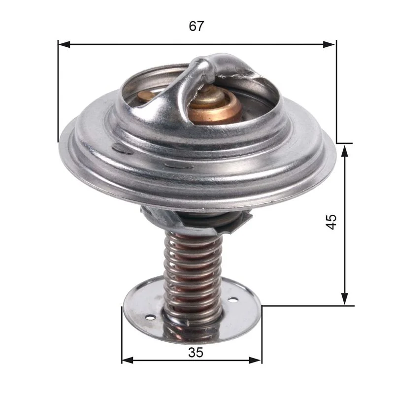 Thermostat, coolant GATES TH45682G1