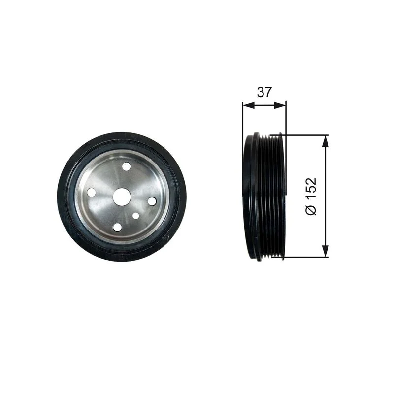 Belt Pulley, crankshaft GATES TVD1137