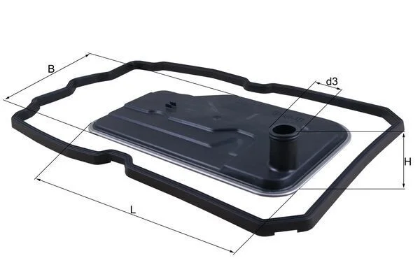 Filtro hidráulico, transmissão automática KNECHT HX 124D