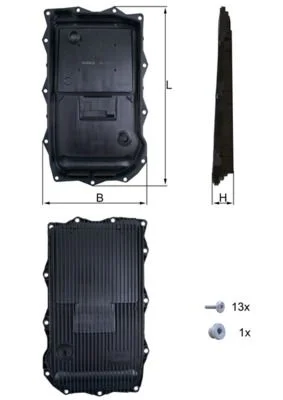 Cárter de óleo, transmissão automática KNECHT HX 184KIT