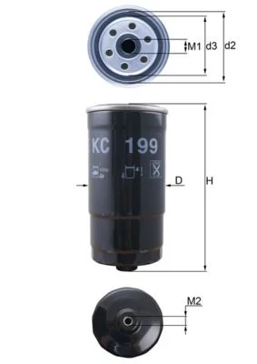 Filtro de Combustível KNECHT KC 199