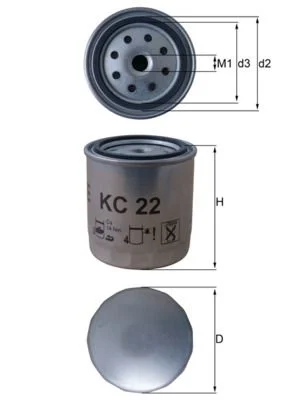 Filtro de Combustível KNECHT KC 22