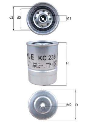 Fuel Filter KNECHT KC 236