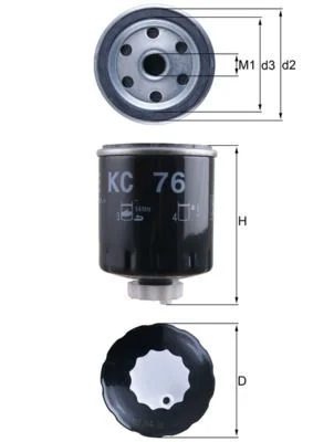 Fuel Filter KNECHT KC 76