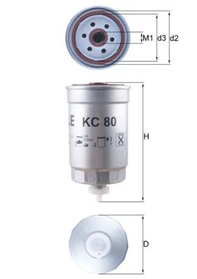 Filtro de Combustível KNECHT KC 80