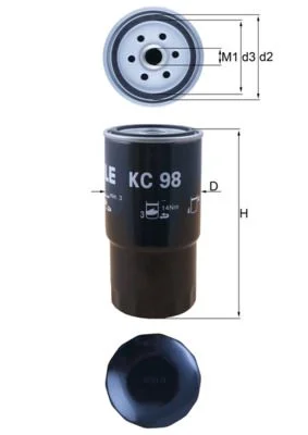 Fuel Filter KNECHT KC 98