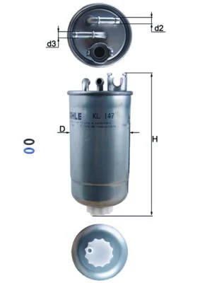 Filtro de Combustível KNECHT KL 147D
