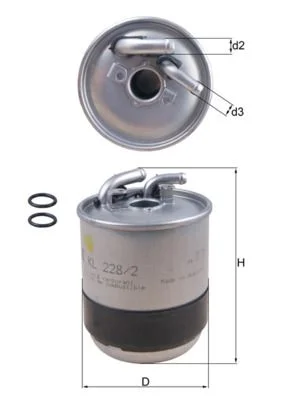 Fuel Filter KNECHT KL 228/2D