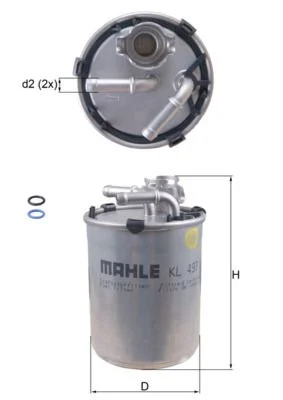 Fuel Filter KNECHT KL 497D