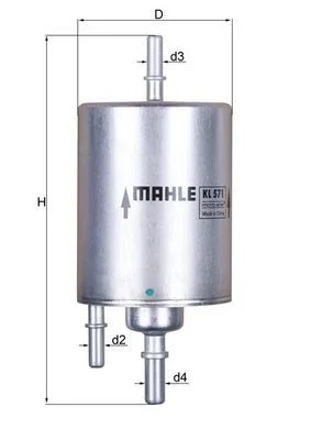 Fuel Filter KNECHT KL 571