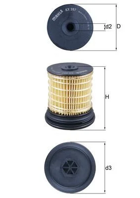 Fuel Filter KNECHT KX 397