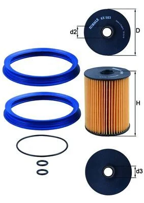 Fuel Filter KNECHT KX 503D