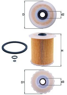 Fuel Filter KNECHT KX 75D