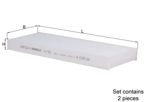 Filter, cabin air KNECHT LA 921/S