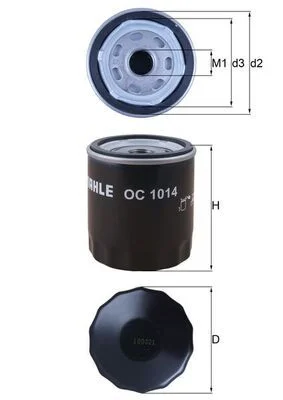 Filtro de Óleo KNECHT OC 1014