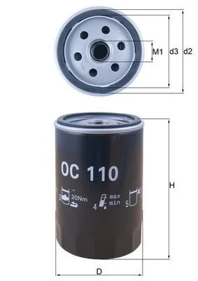 Oil Filter KNECHT OC 110