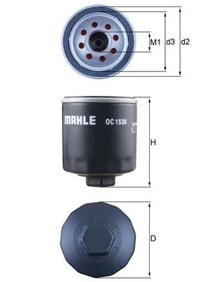 Oil Filter KNECHT OC 1539