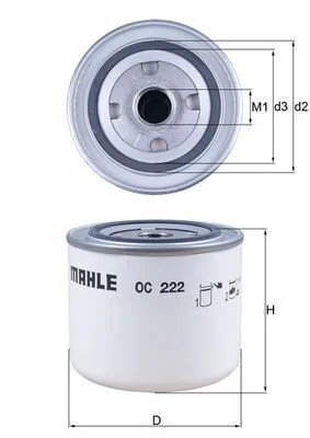 Oil Filter KNECHT OC 222