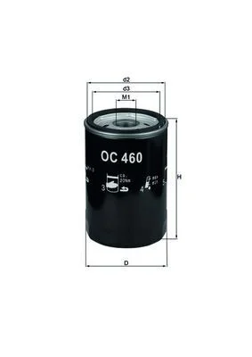 Filtro de Óleo KNECHT OC 460