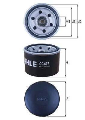 Filtro de Óleo KNECHT OC 607