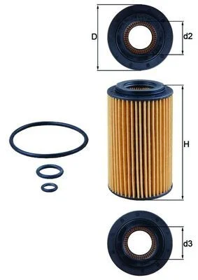 Oil Filter KNECHT OX 153/7D1