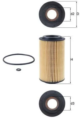 Filtro de Óleo KNECHT OX 153D1