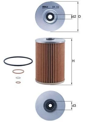 Oil Filter KNECHT OX 32D