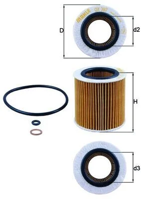 Filtro de Óleo KNECHT OX 387D