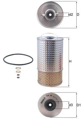 Filtro de Óleo KNECHT OX 38D