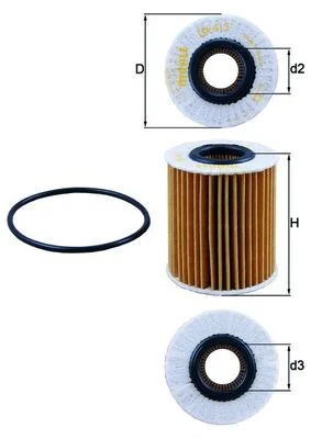 Filtro de Óleo KNECHT OX 413D2