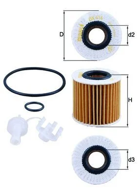 Filtro de Óleo KNECHT OX 414D1