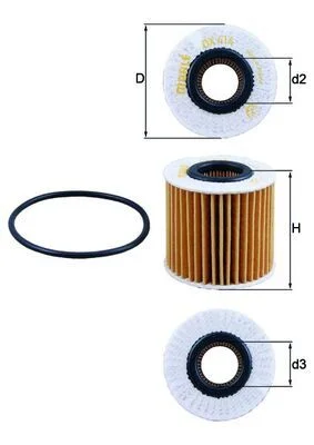 Filtro de Óleo KNECHT OX 414D2