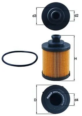 Oil Filter KNECHT OX 418D