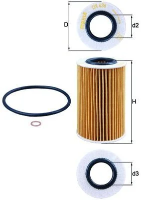 Filtro de Óleo KNECHT OX 436D