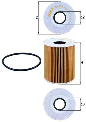 Filtro de Óleo KNECHT OX 776D