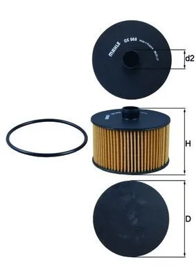 Filtro de Óleo KNECHT OX 968D