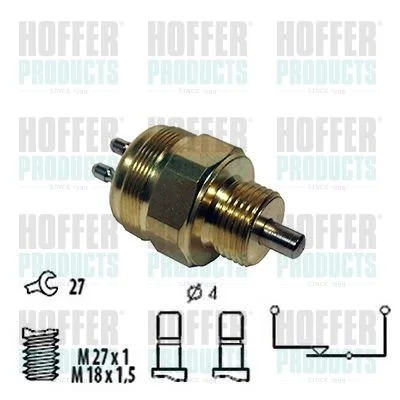 Interruptor, luz de marcha-atrás HOFFER 3600020