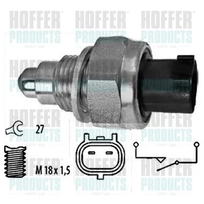 Interruptor, luz de marcha-atrás HOFFER 3600084