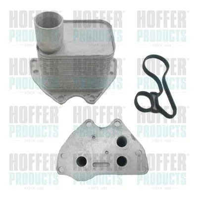 Oil Cooler, engine oil HOFFER 8095224