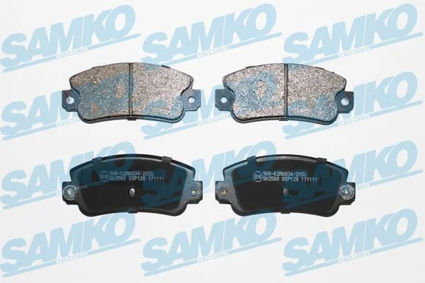 Conjunto de pastilhas de travão de disco SAMKO 5SP128