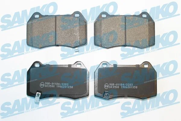 Conjunto de pastilhas de travão de disco SAMKO 5SP1358