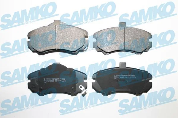 Conjunto de pastilhas de travão de disco SAMKO 5SP1609