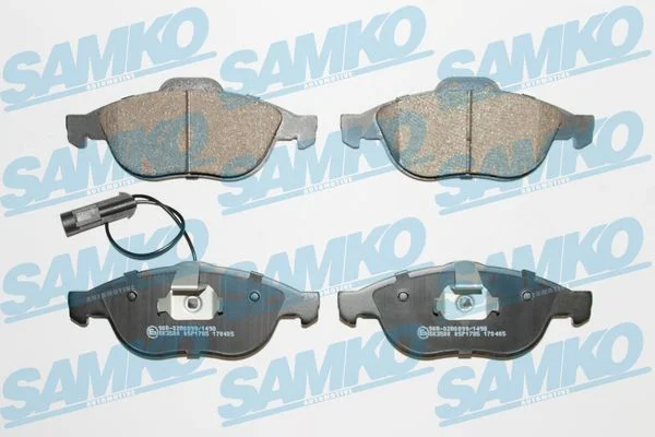 Conjunto de pastilhas de travão de disco SAMKO 5SP1785