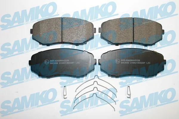 Conjunto de pastilhas de travão de disco SAMKO 5SP2207