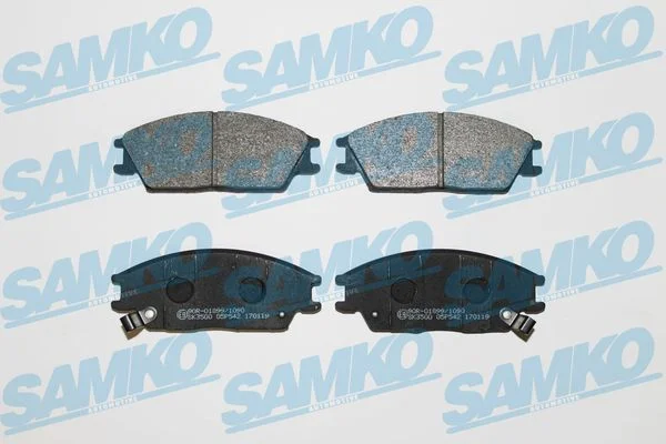 Conjunto de pastilhas de travão de disco SAMKO 5SP542