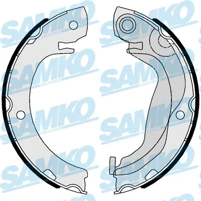 Conjunto de sapatas de travão, travão de estacionamento SAMKO 81123