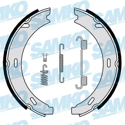 Conjunto de sapatas de travão, travão de estacionamento SAMKO 84729