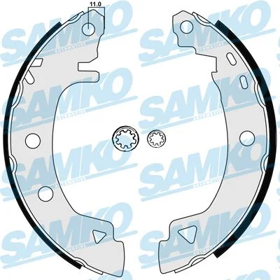 Conjunto de pastilhas de travão SAMKO 84920